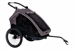Remorque à Enfant XLC Duo S 20'' Gris Anthracite Beige