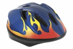 Casque Enfant Massi Child Bleu Flamme