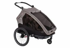 Remorque à Enfant XLC Duo S 20'' Gris Anthracite Beige -Cyclo Plaisir Soldes Boutique unnamed file 140