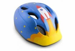 Casque Enfant Met Buddy Bleu Fusée Mat 2022