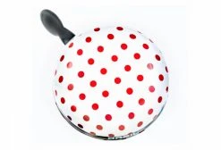 Sonnette BASIL POLKA Dot Pois Blanc Rouge 80mm