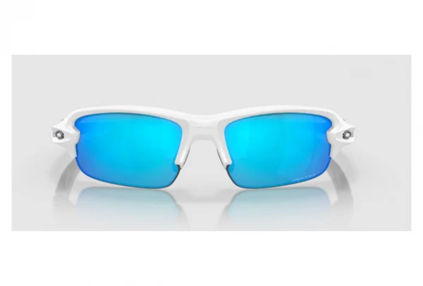 Lunettes Enfant Oakley Flak XXS Matte White / Prizm Sapphire / Ref. OJ9008-0758 Blanc / Rouge 4 Lunettes Enfant Oakley Flak XXS Matte White / Prizm Sapphire / Ref. OJ9008-0758 Blanc / Rouge – Image 2