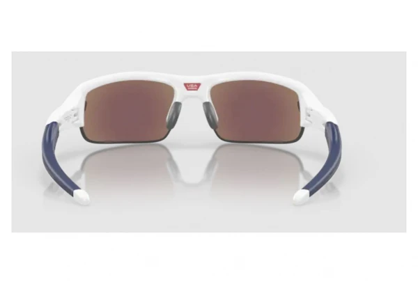 Lunettes Enfant Oakley Flak XXS Matte White / Prizm Sapphire / Ref. OJ9008-0758 Blanc / Rouge 5 Lunettes Enfant Oakley Flak XXS Matte White / Prizm Sapphire / Ref. OJ9008-0758 Blanc / Rouge – Image 3