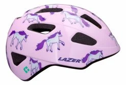 Casque Enfant Lazer Nut'z KinetiCore Licornes Rose - Taille Unique (50-56 Cm)