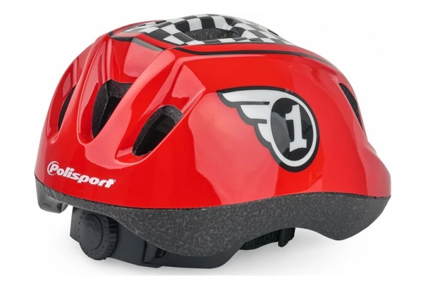 Casque Enfant Polisport Guppy XS (46-53 Cm) Rouge Noir 4 Casque Enfant Polisport Guppy XS (46-53 Cm) Rouge Noir – Image 2