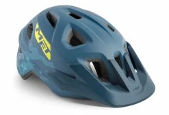 Casque Enfant Met Eldar Bleu Pétrole Camo Mat 2022