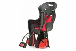 POLISPORT Porte Bébé Arrière BOODIE FF Noir Rouge