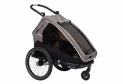 Remorque à Enfant XLC Mono S 20'' Gris Anthracite Beige -Cyclo Plaisir Soldes Boutique unnamed file 936